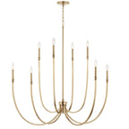 Kichler Lighting 52699CPZ Champagne Bronze Malene 45.25 Inch 8 Light Foyer Chandelier In Champagne Bronze Image 4