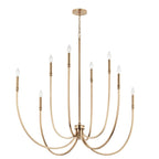 Kichler Lighting 52699CPZ Champagne Bronze Malene 45.25 Inch 8 Light Foyer Chandelier In Champagne Bronze Image 1