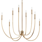 Kichler Lighting Malene 45.25 Inch 8 Light Foyer Chandelier In Champagne Bronze
