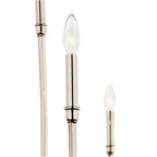 Kichler Lighting 52699PN Polished Nickel Malene 45.25 Inch 8 Light Foyer Chandelier In Polished Nickel Image 5