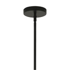 Kichler Lighting 52700BKCLR Black Silvarious 16.5 Inch 3 Light Convertible Pendant With Clear Glass In Black Image 4
