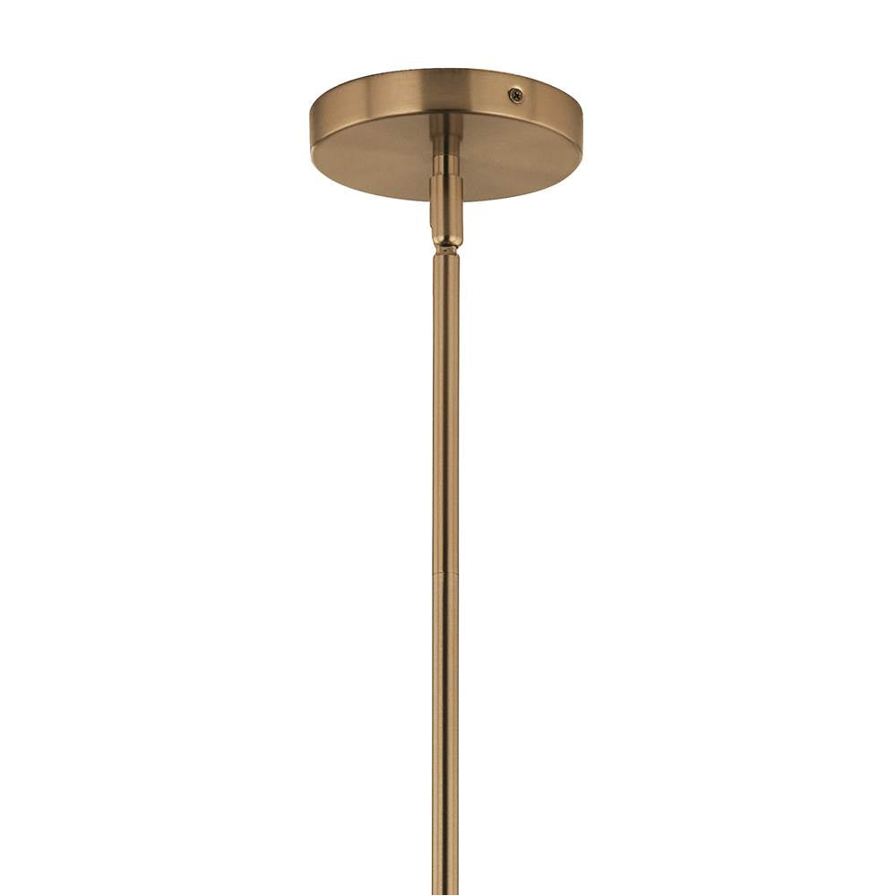 Kichler Lighting 52700CPZ Champagne Bronze Silvarious 16.5 Inch 3 Light Convertible Pendant With Clear Crackled Glass In Champagne Bronze Image 4