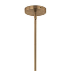 Kichler Lighting 52700CPZ Champagne Bronze Silvarious 16.5 Inch 3 Light Convertible Pendant With Clear Crackled Glass In Champagne Bronze Image 4