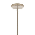 Kichler Lighting Silvarious 16.5 Inch 3 Light Convertible Pendant With Clear Glass In Polished Nickel