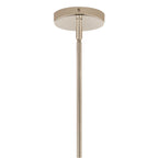Kichler Lighting 52700PN Polished Nickel Silvarious 16.5 Inch 3 Light Convertible Pendant With Clear Crackled Glass In Polished Nickel Image 4
