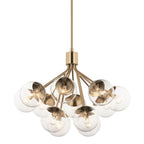 Kichler Lighting 52701CPZCLR Champagne Bronze Silvarious 30 Inch 12 Light Convertible Chandelier With Clear Glass In Champagne Bronze Image 5