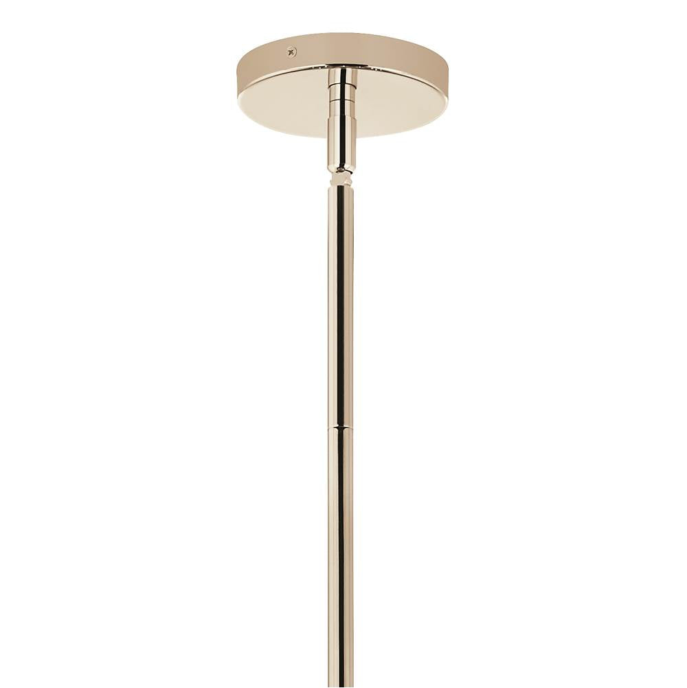 Kichler Lighting 52702PNCLR Polished Nickel Silvarious 38 Inch 16 Light Convertible Chandelier With Clear Glass In Polished Nickel Image 5
