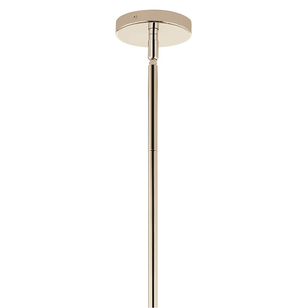 Kichler Lighting 52702PN Polished Nickel Silvarious 38 Inch 16 Light Convertible Chandelier With Clear Crackled Glass In Polished Nickel Image 5