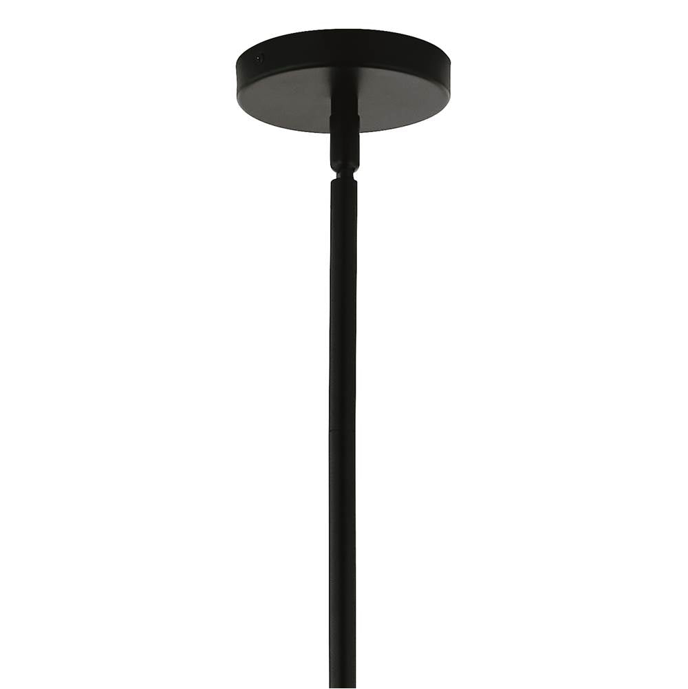 Kichler Lighting 52703BKCLR Black Silvarious 48 Inch 12 Light Linear Convertible Chandelier With Clear Glass In Black Image 5