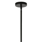 Kichler Lighting 52703BK Black Silvarious 48 Inch 12 Light Linear Convertible Chandelier With Clear Crackled Glass In Black Image 5