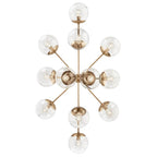 Kichler Lighting 52703CPZCLR Champagne Bronze Silvarious 48 Inch 12 Light Linear Convertible Chandelier With Clear Glass In Champagne Bronze Image 6
