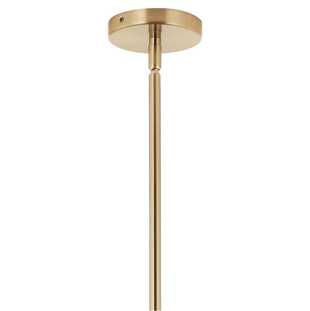 Kichler Lighting 52703CPZCLR Champagne Bronze Silvarious 48 Inch 12 Light Linear Convertible Chandelier With Clear Glass In Champagne Bronze Image 7