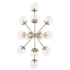 Kichler Lighting 52703PNCLR Polished Nickel Silvarious 48 Inch 12 Light Linear Convertible Chandelier With Clear Glass In Polished Nickel Image 2