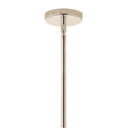 Kichler Lighting 52703PNCLR Polished Nickel Silvarious 48 Inch 12 Light Linear Convertible Chandelier With Clear Glass In Polished Nickel Image 3