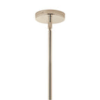 Kichler Lighting 52703PN Polished Nickel Silvarious 48 Inch 12 Light Linear Convertible Chandelier With Clear Crackled Glass In Polished Nickel Image 3