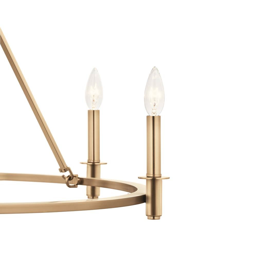 Kichler Lighting 52705CPZ Champagne Bronze Carrick 32.25 Inch 6 Light Chandelier In Champagne Bronze Image 4