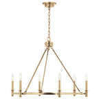 Kichler Lighting Carrick 32.25 Inch 6 Light Chandelier In Champagne Bronze