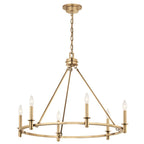 Kichler Lighting 52705CPZ Champagne Bronze Carrick 32.25 Inch 6 Light Chandelier In Champagne Bronze Image 1