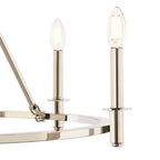 Kichler Lighting 52705PN Polished Nickel Carrick 32.25 Inch 6 Light Chandelier In Polished Nickel Image 5