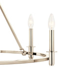 Kichler Lighting 52705PN Polished Nickel Carrick 32.25 Inch 6 Light Chandelier In Polished Nickel Image 4