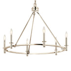 Kichler Lighting 52705PN Polished Nickel Carrick 32.25 Inch 6 Light Chandelier In Polished Nickel Image 7