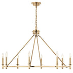 Kichler Lighting Carrick 40.75 Inch 8 Light Chandelier In Champagne Bronze