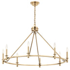 Kichler Lighting 52706CPZ Champagne Bronze Carrick 40.75 Inch 8 Light Chandelier In Champagne Bronze Image 1