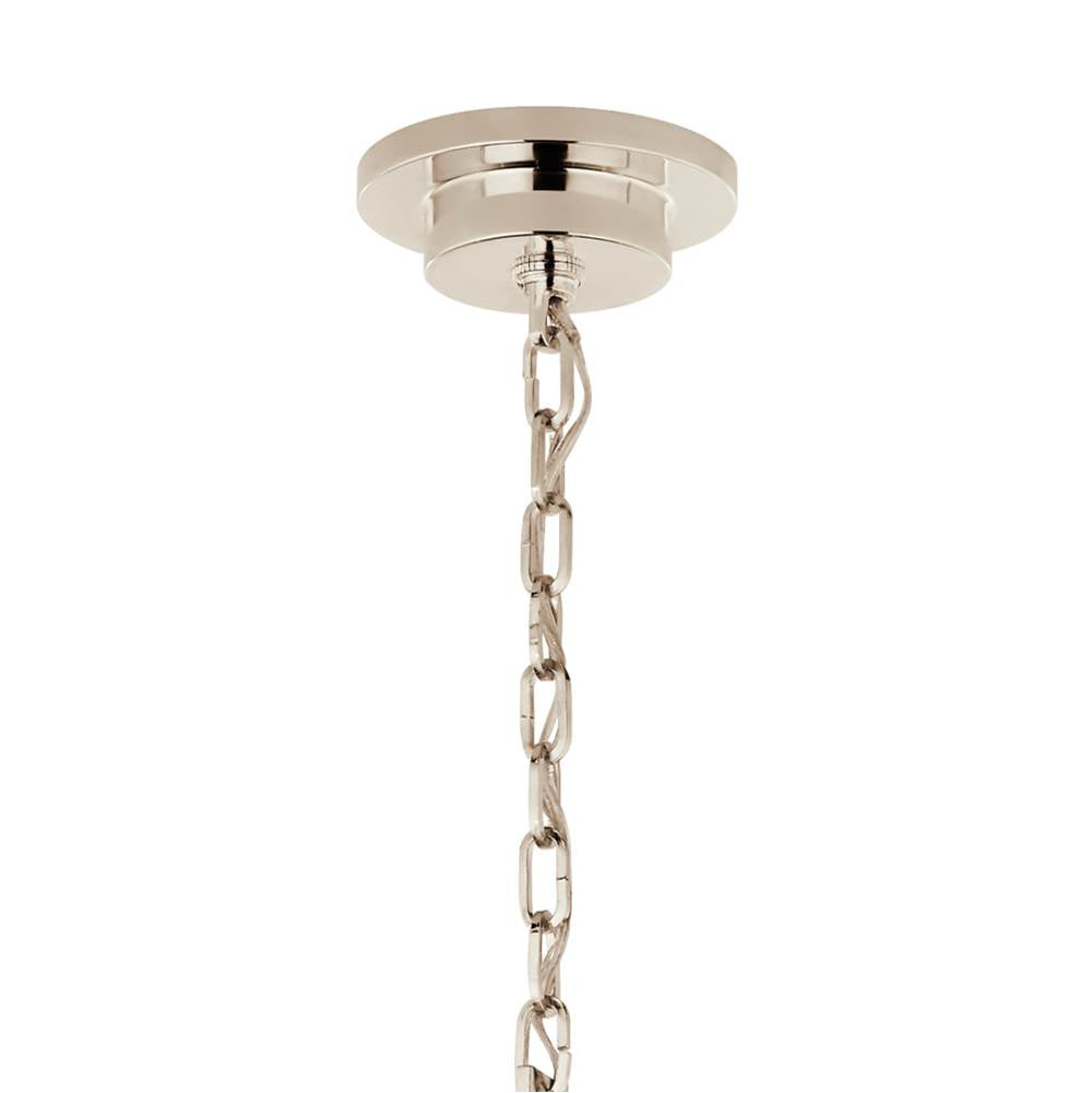 Kichler Lighting 52706PN Polished Nickel Carrick 40.75 Inch 8 Light Chandelier In Polished Nickel Image 3