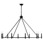 Kichler Lighting Carrick 54.25 Inch 10 Light Chandelier In Black