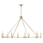 Kichler Lighting Carrick 54.25 Inch 10 Light Chandelier In Champagne Bronze