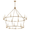 Kichler Lighting 52708CPZ Champagne Bronze Carrick 54.25 Inch 18 Light 2-tier Chandelier In Champagne Bronze Image 1