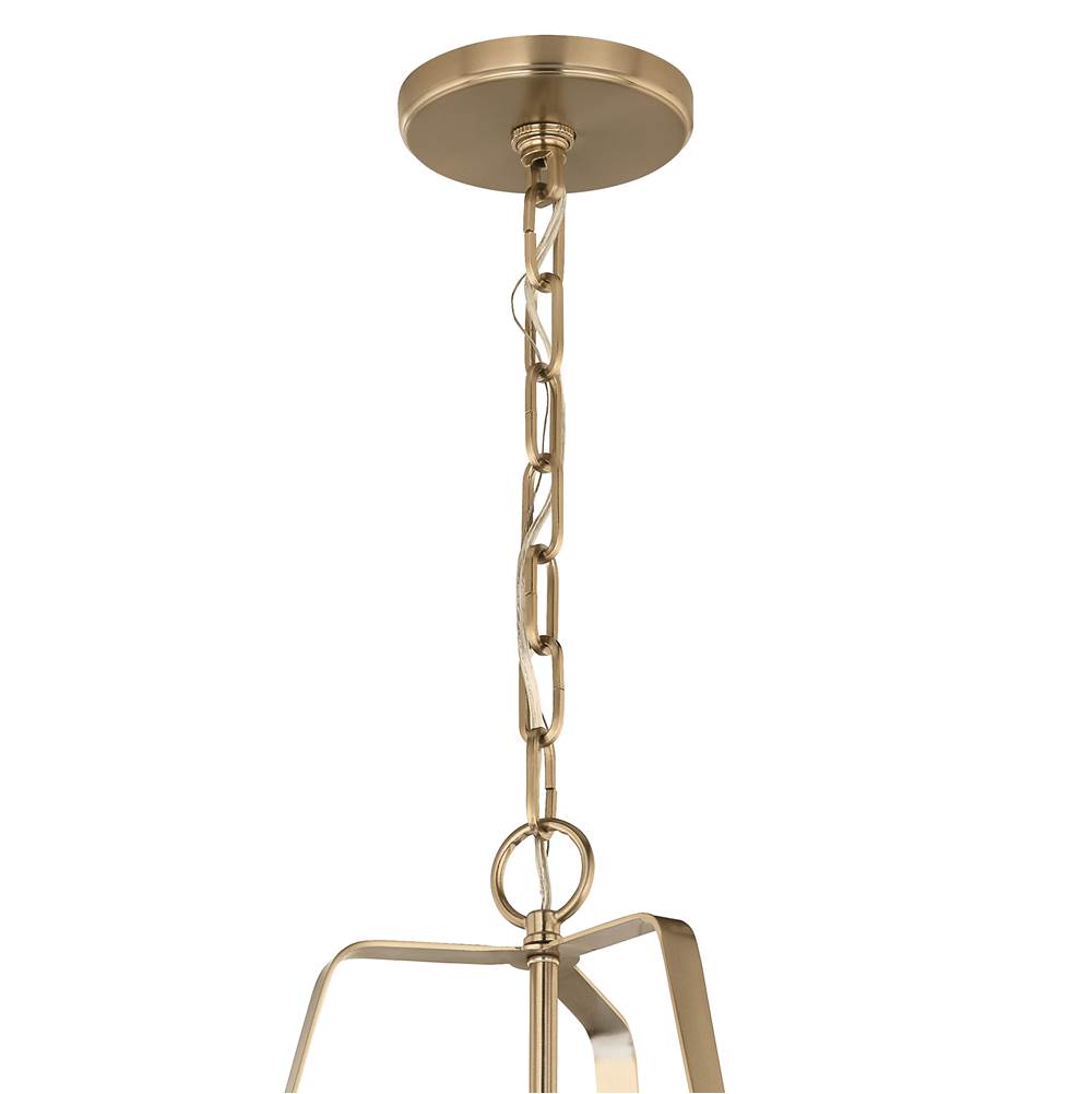 Kichler Lighting 52711GRG Greige Etcher 18 Inch 2 Light Pendant With Satin Etched White Glass Diffuser In Greige And Champagne Bronze Image 5