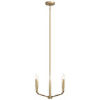 Kichler Lighting Madden 20 Inch 4 Light Convertible Chandelier In Champagne Bronze