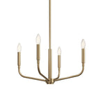 Kichler Lighting 52716CPZ Champagne Bronze Madden 20 Inch 4 Light Convertible Chandelier In Champagne Bronze Image 4