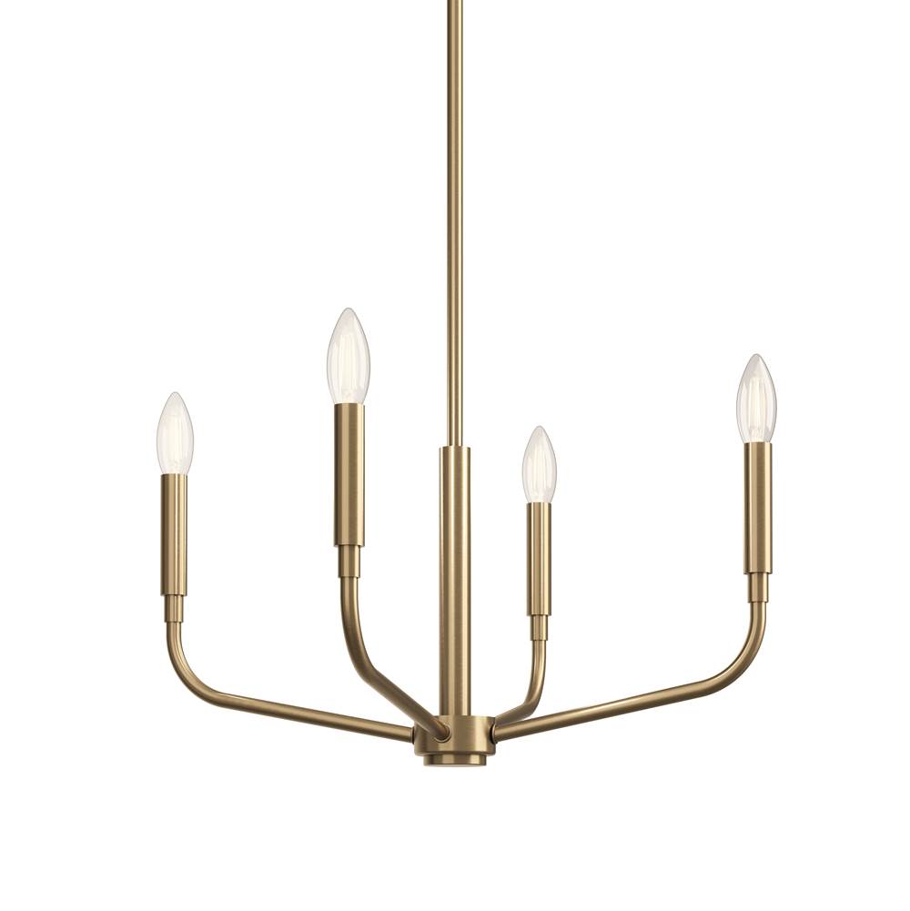 Kichler Lighting 52716CPZ Champagne Bronze Madden 20 Inch 4 Light Convertible Chandelier In Champagne Bronze Image 4