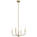 Kichler Lighting 52716CPZ Champagne Bronze Madden 20 Inch 4 Light Convertible Chandelier In Champagne Bronze Image 1
