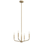 Kichler Lighting 52716CPZ Champagne Bronze Madden 20 Inch 4 Light Convertible Chandelier In Champagne Bronze Image 1