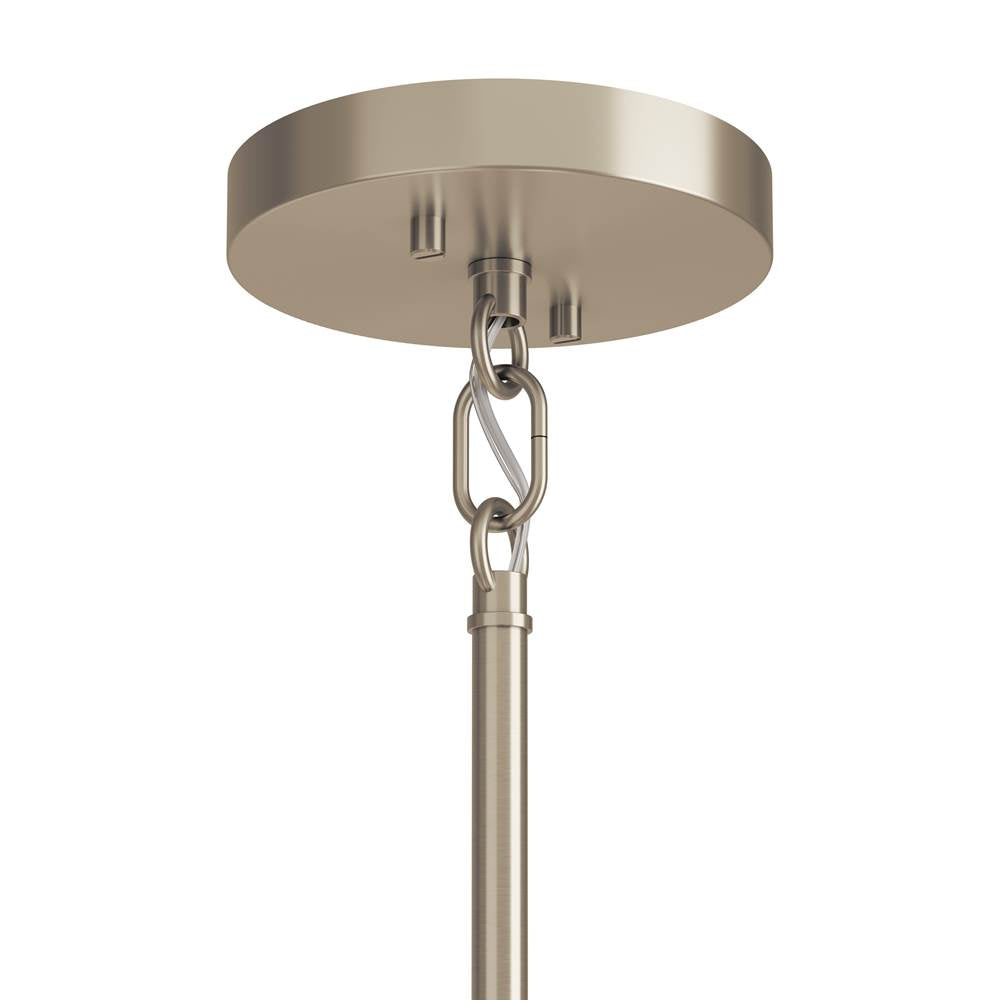 Kichler Lighting 52716NI Brushed Nickel Madden 20 Inch 4 Light Convertible Chandelier In Brushed Nickel Image 5