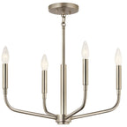 Kichler Lighting 52716NI Brushed Nickel Madden 20 Inch 4 Light Convertible Chandelier In Brushed Nickel Image 7