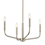 Kichler Lighting 52716NI Brushed Nickel Madden 20 Inch 4 Light Convertible Chandelier In Brushed Nickel Image 6