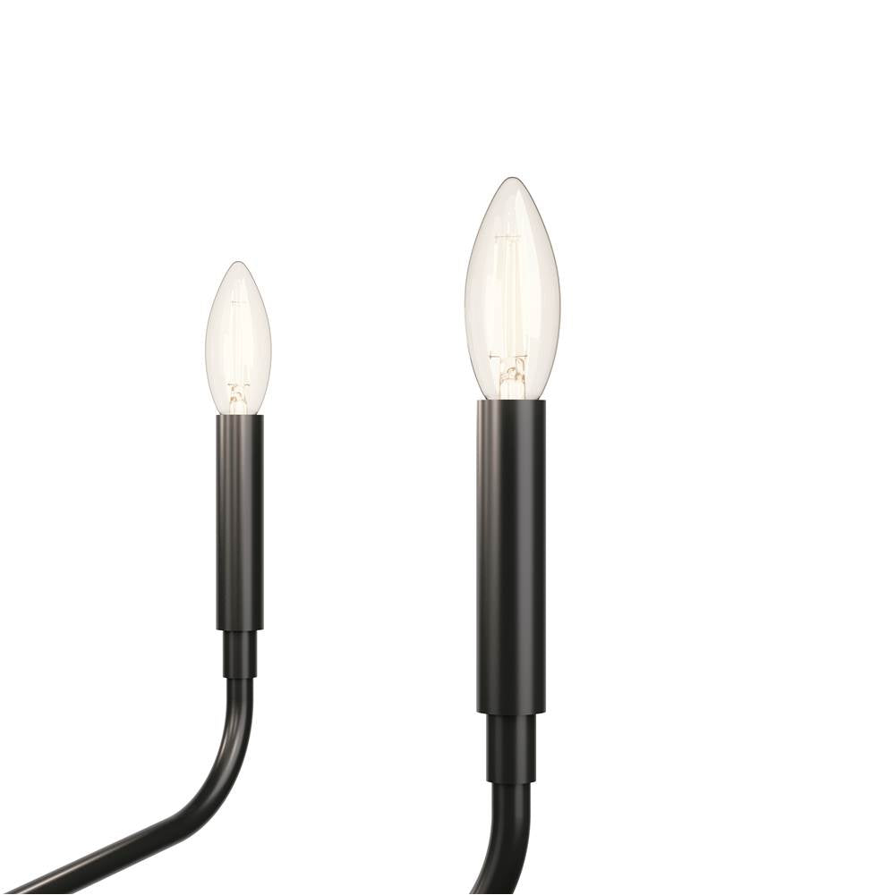 Kichler Lighting 52717BK Black Madden 26 Inch 5 Light Chandelier In Black Image 4