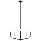 Kichler Lighting Madden 26 Inch 5 Light Chandelier In Black