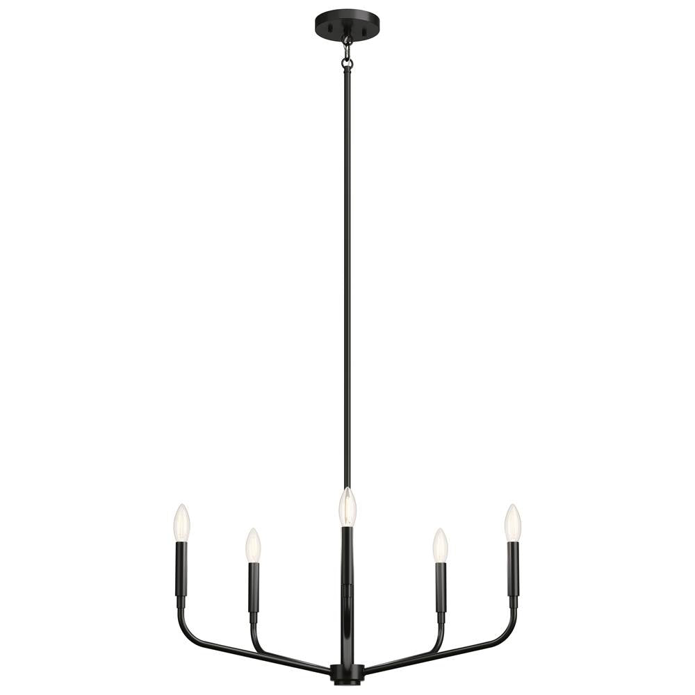 Kichler Lighting Madden 26 Inch 5 Light Chandelier In Black