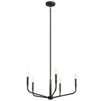 Kichler Lighting 52717BK Black Madden 26 Inch 5 Light Chandelier In Black Image 1