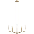 Kichler Lighting Madden 26 Inch 5 Light Chandelier In Champagne Bronze