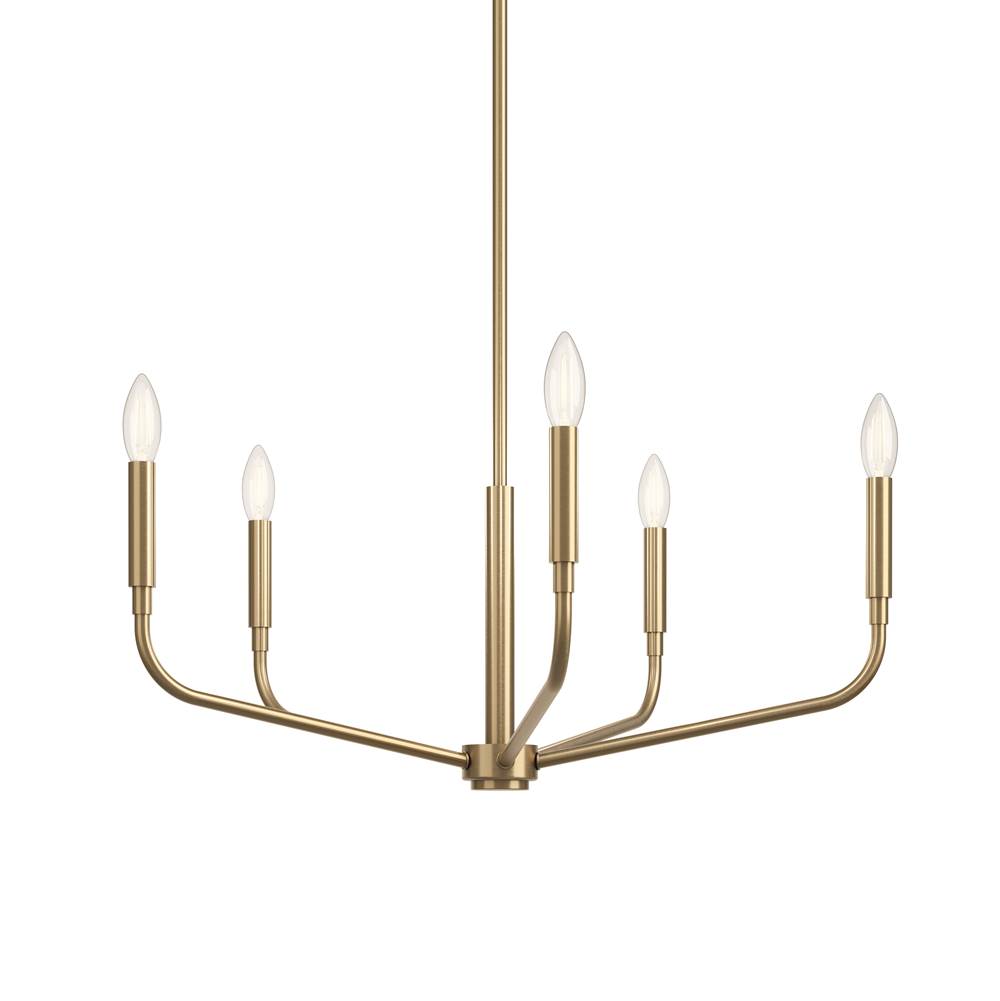 Kichler Lighting 52717CPZ Champagne Bronze Madden 26 Inch 5 Light Chandelier In Champagne Bronze Image 6