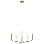 Kichler Lighting Madden 26 Inch 5 Light Chandelier In Brushed Nickel