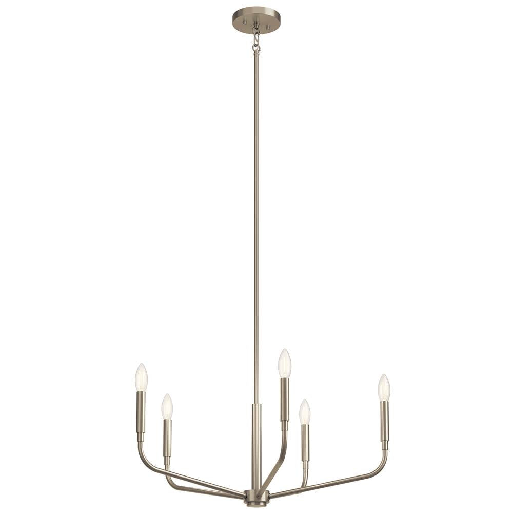Kichler Lighting 52717NI Brushed Nickel Madden 26 Inch 5 Light Chandelier In Brushed Nickel Image 1