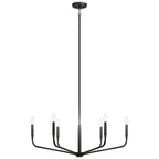Kichler Lighting Madden 32 Inch 6 Light Chandelier In Black