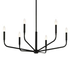 Kichler Lighting 52718BK Black Madden 32 Inch 6 Light Chandelier In Black Image 5